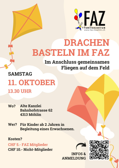 FAZ - Drachen basteln im Familienzentrum