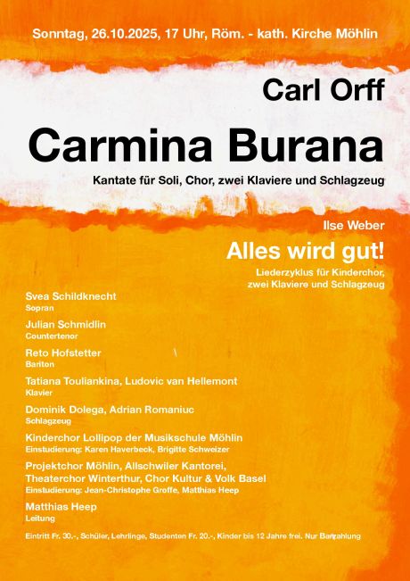 Flyer Carmina Burana