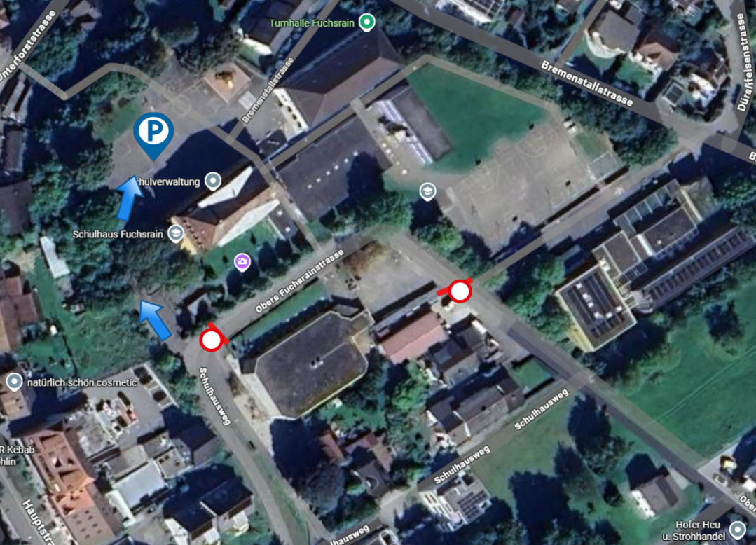 2025.12.04 Temporäre Strassensperrung Obere Fuchsrainstrasse